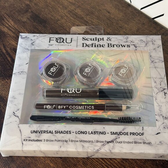 BFY Cosmetics Sculpt Define Brows Kit Universal Shades Long Lasting Smudge-Proof - Picture 8 of 9